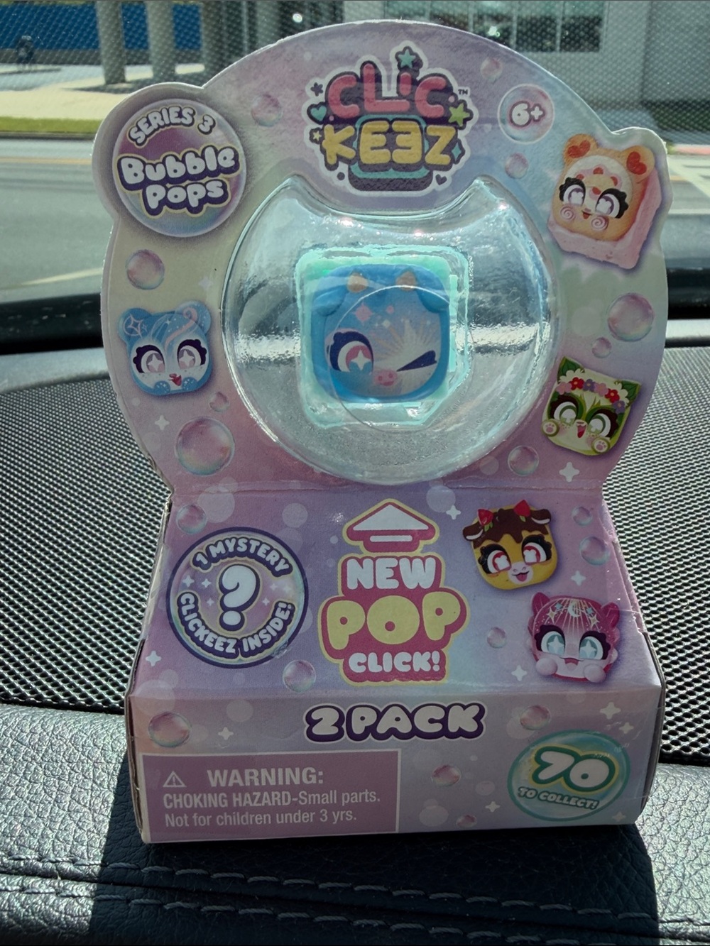CLICKEEZ Bubble Pops 2-Pack Kids Toy Great Fidget Toy! Blue